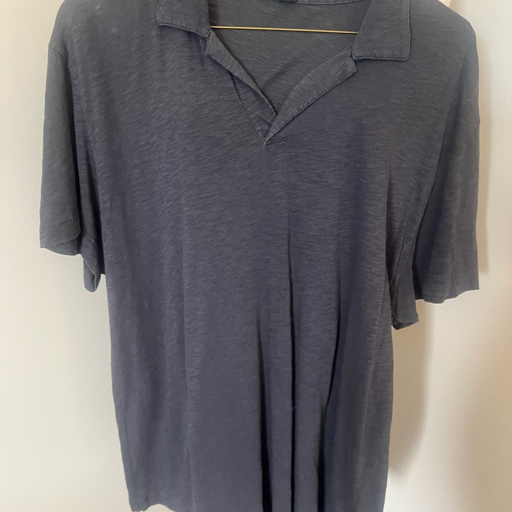 Theory Charcoal Polo Shirt